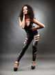 Photo: Hot dancer on gray background Hot dancer on gray background