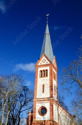 Photo: old Lutheran church in Krimulda, Latvia old Lutheran church in Krimulda, Latvia