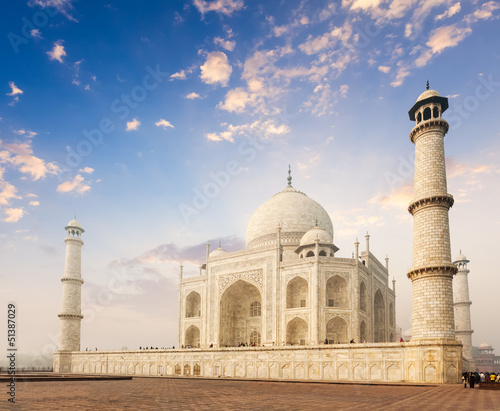Photo: Taj Mahal on sunrise sunset, Agra, India Taj Mahal on sunrise sunset, Agra, India