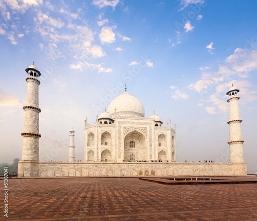 Photo: Taj Mahal on sunrise sunset, Agra, India Taj Mahal on sunrise sunset, Agra, India
