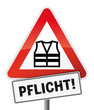 Schild Warnweste Pflicht