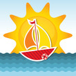 sailing boat on the sea