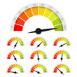vector percentage rating chart