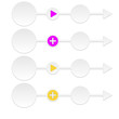 abstract arrows with bubble