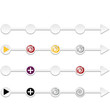 abstract arrows with bubble