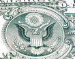 eagle in dollar bill