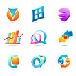 set of symbols and icons