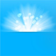Light burst blue background