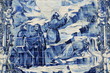 Azulejos on Capela das Almas in Porto, Portugal