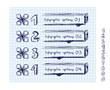 Doodle style number options banner.
