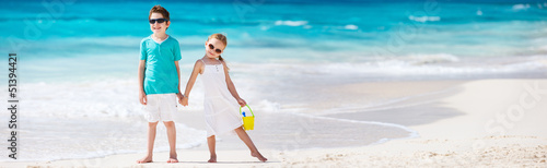 Photo: Little kids at beach Little kids at beach