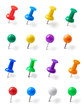 push pin thumbtack paper clip office business