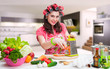 Housewife in the kitchen