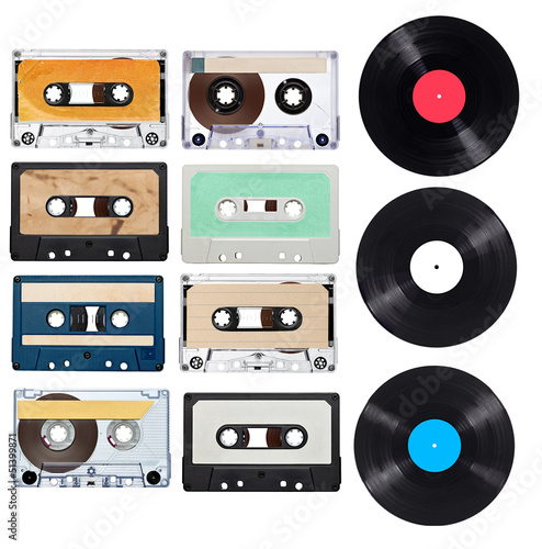Photo: music audio tape vynil vinyl vintage music audio tape vynil vinyl vintage