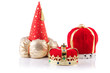 King crowns isolated on the white