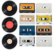 music audio tape vynil vinyl vintage