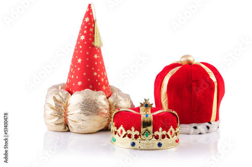Photo: King crowns isolated on the white King crowns isolated on the white