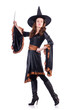 Witch isolated on the white background