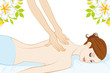 Young Women who receive back massage