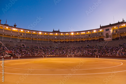 Photo: Bullfighting arena corrida at Madrid Spain Bullfighting arena corrida at Madrid Spain