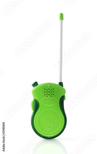 Photo: walkie talkie on white background walkie talkie on white background