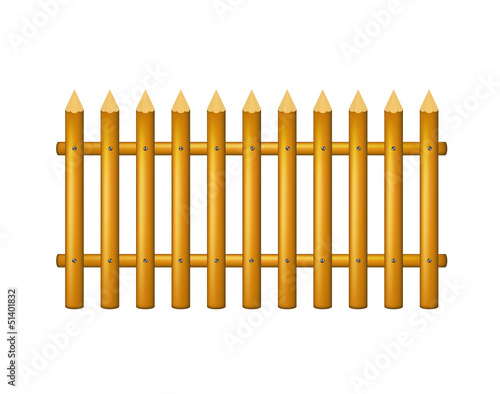 Illustration: Wooden fence Wooden fence