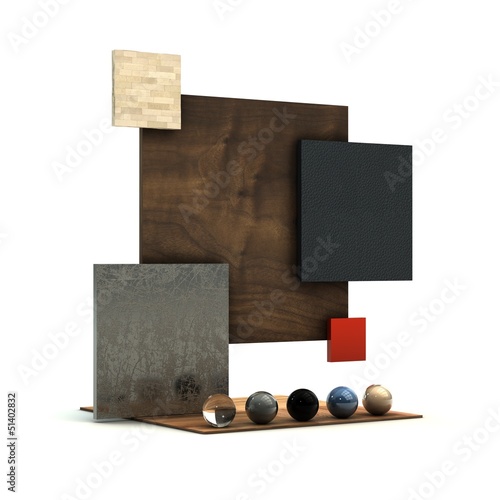 Illustration: Décoration d'intérieur, illustration 3D Décoration d'intérieur, illustration 3D