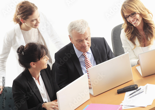 Photo: Teamwork In The Office Teamwork In The Office