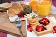 Fresh Toast with Jam (breakfast)