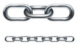 Metal chain links
