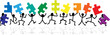 stick figure　jigsaw puzzle