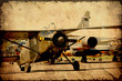 Retroplakat - Flugplatz