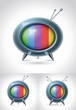retro TV set.