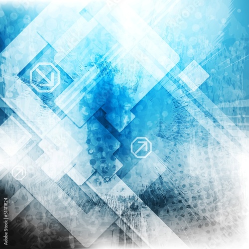 Vector: Vector blue tech grunge backdrop Vector blue tech grunge backdrop