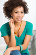 Portrait Of Young Happy Woman