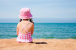 little girl on beach