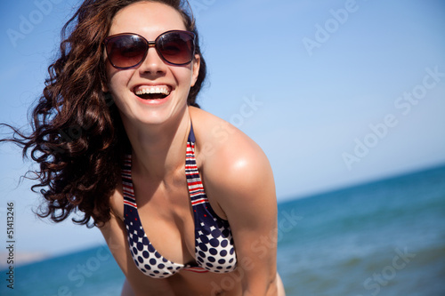 Photo: ptretty woman on the beach ptretty woman on the beach