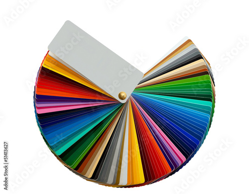 Photo: colour samples isolated on white colour samples isolated on white