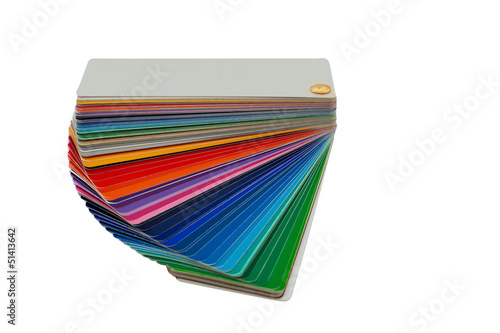 Photo: color palettes over white color palettes over white