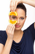 Girl with orange