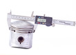 Caliper digital glass scale and piston