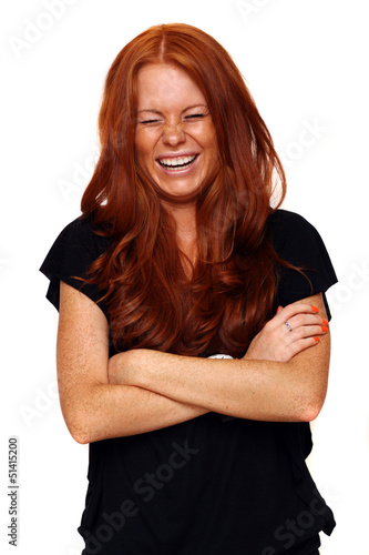 Photo: Vary happy redhaed young woman Vary happy redhaed young woman
