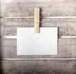 Paper note with a pinch