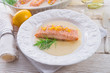 salmon grilled with dill