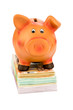Sparschwein auf Banknoten