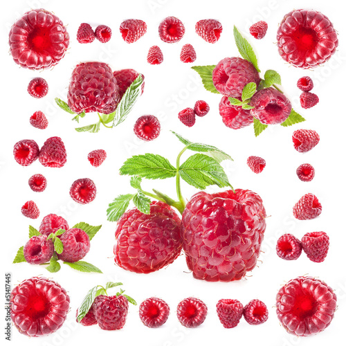 Photo: Raspberry background Raspberry background