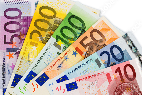 Photo: Eurogeldscheine Eurogeldscheine