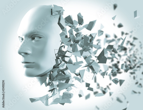 Illustration: Shattered Head side view Shattered Head side view