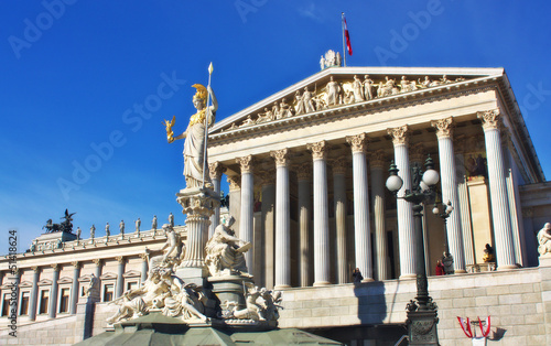 Photo: Austrian Parliament building in Vienna Austrian Parliament building in Vienna