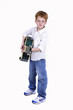 Young boy with a guitar